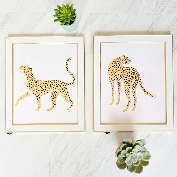 Anthropologie Other - Leopard Home Decor Wall Art